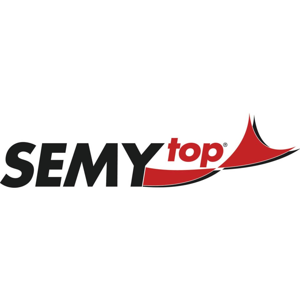 logo, sem y top, brand logo, roter schwung, typografie