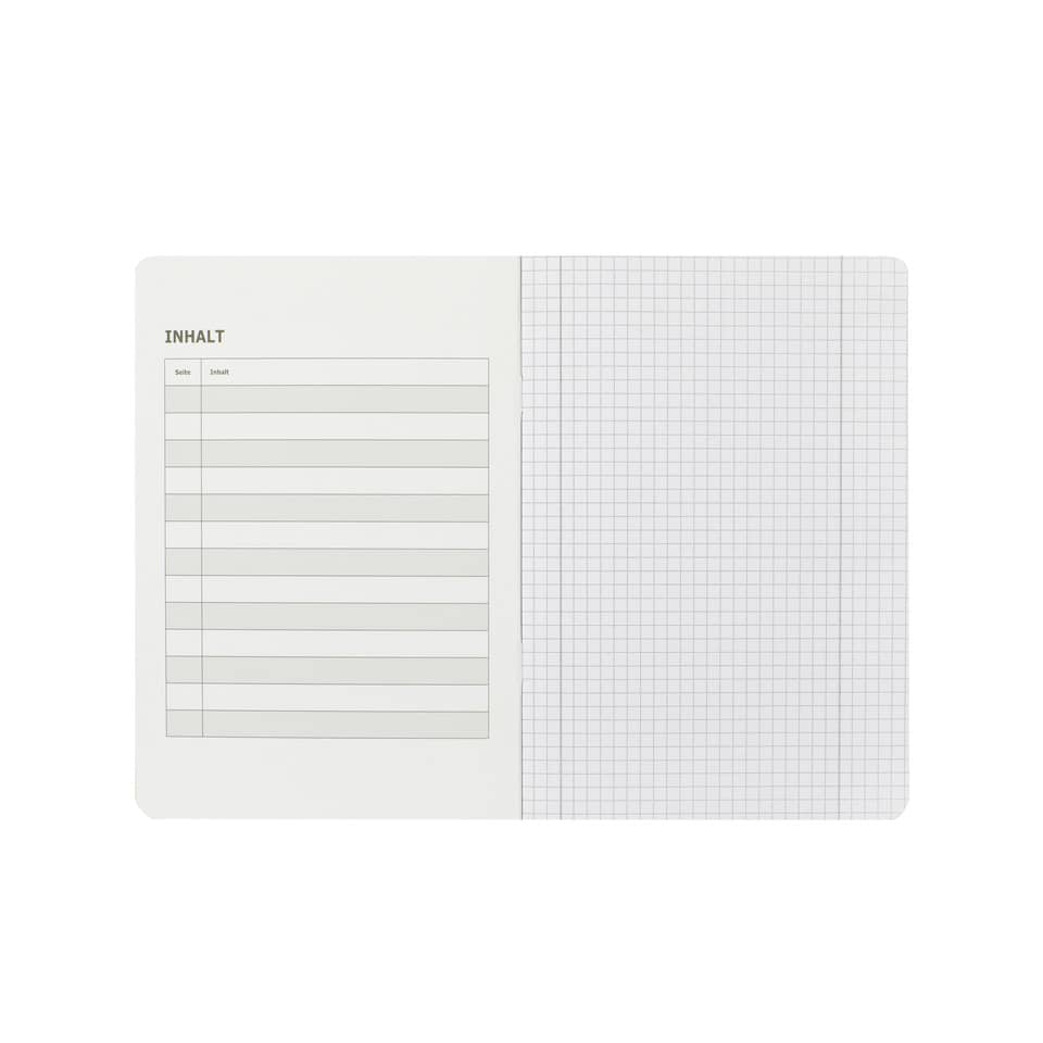 Notizbuch, Agenda, Seitenstruktur, Gitterseite, Inhalt