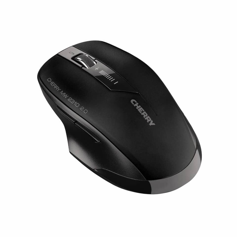 Maus, drahtlos, Schwarz, Scrollrad, optische Maus