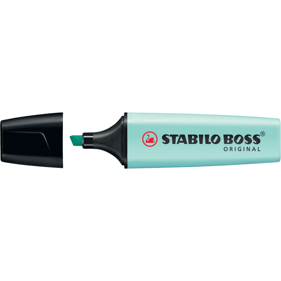 Highlighter, Marker, Fluorescent, Chisel Tip, Pastel Mint