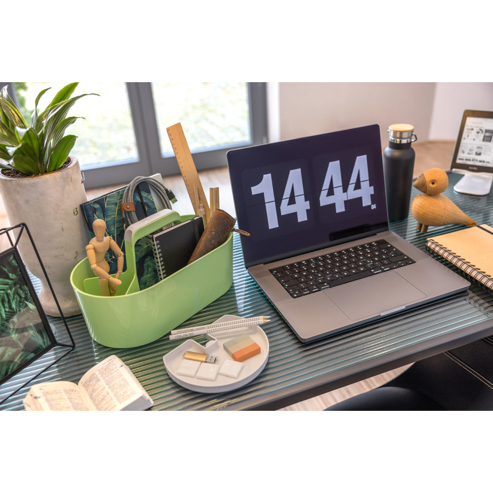laptop, Schreibtisch, Arbeitsplatz, Pflanze, Organizer