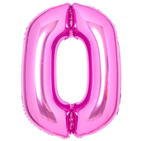 Folienballon Zahl 0, 67x47cm, pink AMSCAN 9914040 Folienballon Zahl 0, 67x47cm, pink AMSCAN 9914040