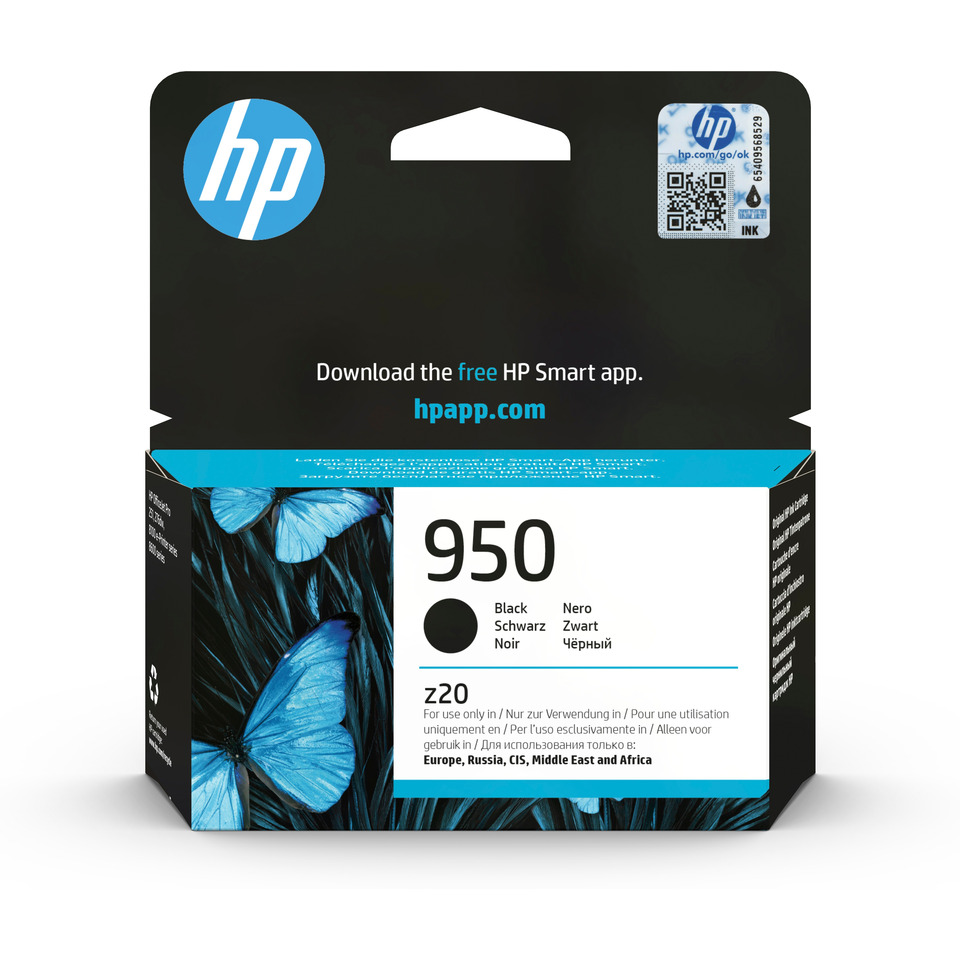 drucker-tinte, tintenpatrone, schwarz-tinte, HP, 950
