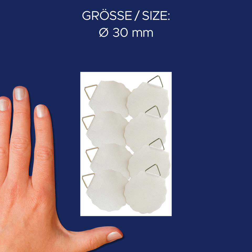 Klebezubehör, Stitching, Drahtclip, Rundscheiben, Kunststoff