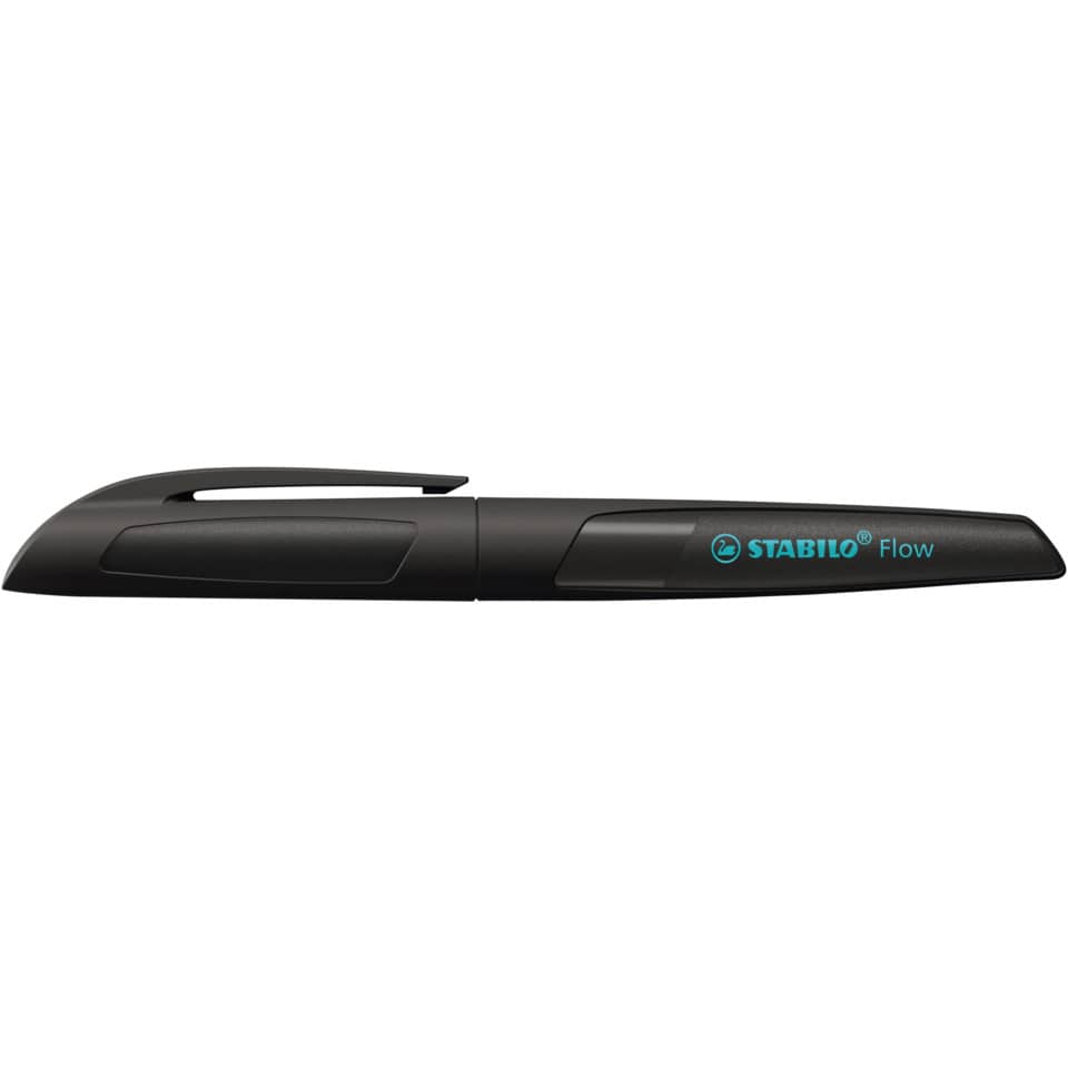 Korrekturmaßstift, Tintenroller, Halter, Stabilo Flow, Schwarze Körperfarbe