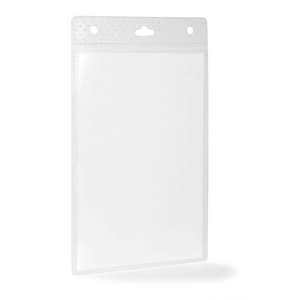 clear pouch, plastic bag, standalone sleeve, transparent pouch, zipperless top