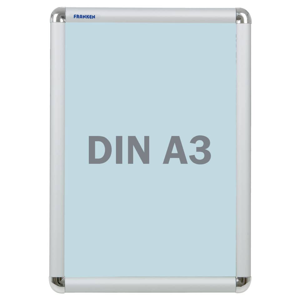 DIN A3, Poster, Display, Rahmen, Hintergrund hellblau