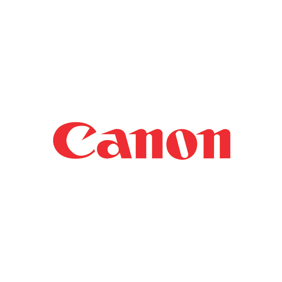 Canon-Logo, roter Text, Markenzeichen, Logo, Grafikdesign