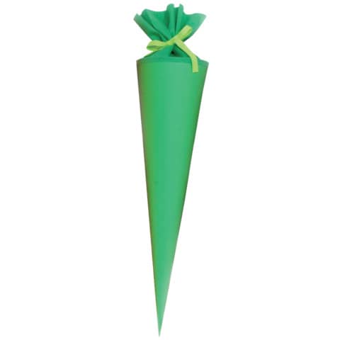 Bastelschultüte, 70cm, Filzverschluss, grün GOLDBUCH 97822
