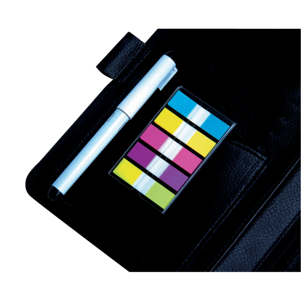 Stift, Marker, Post-it, Notizblock, Farbfelder