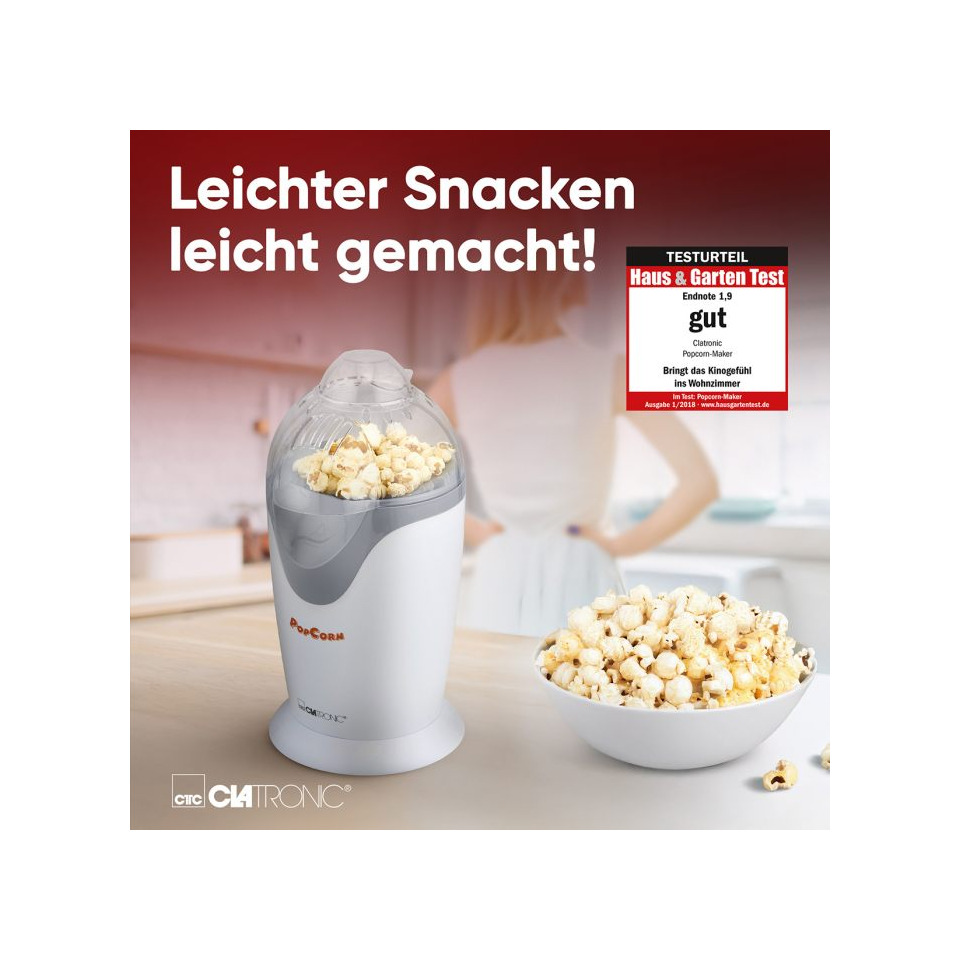 Popcorn-Maker, Küchenmaschine, Elektrisch, weiß, Körner/Popcorn