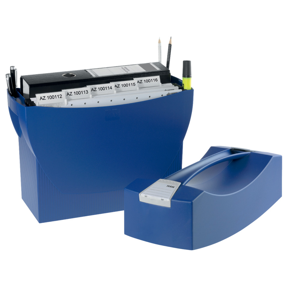 Schlamper, Kassettenhalter, Taschenablage, Dateiablage, Blau