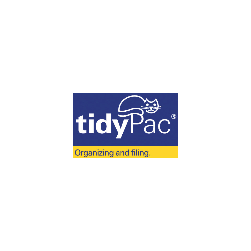logo, tidyPac, Markenlogo, blau, gelb