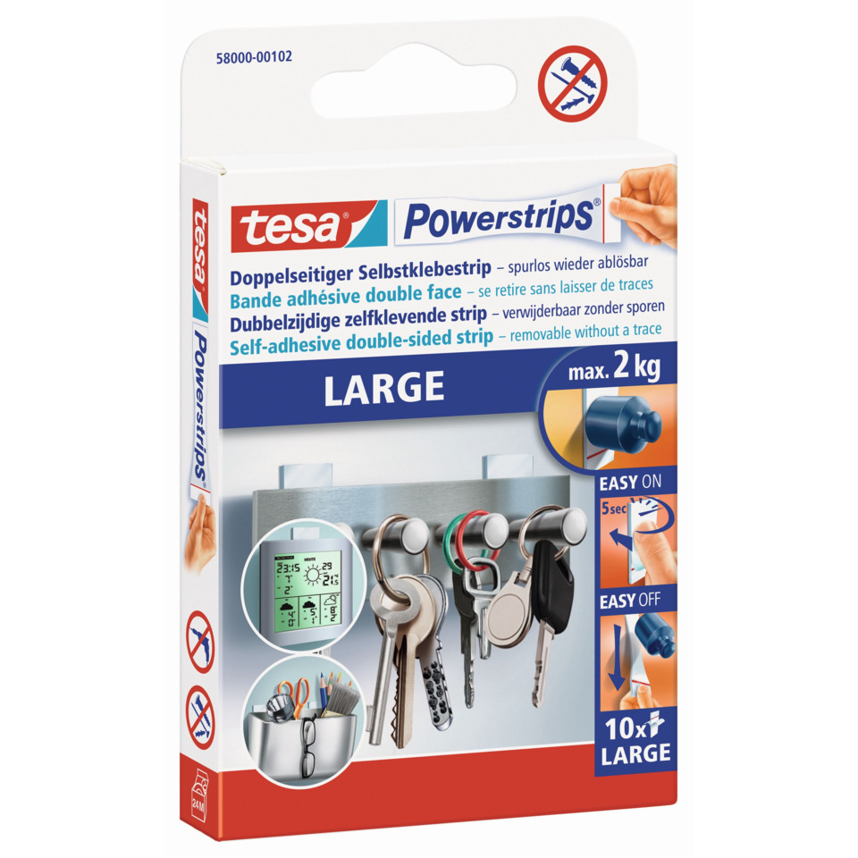 Schlüsselanhänger, Klebestrips, Powerstrips, Groß, Kette Halter