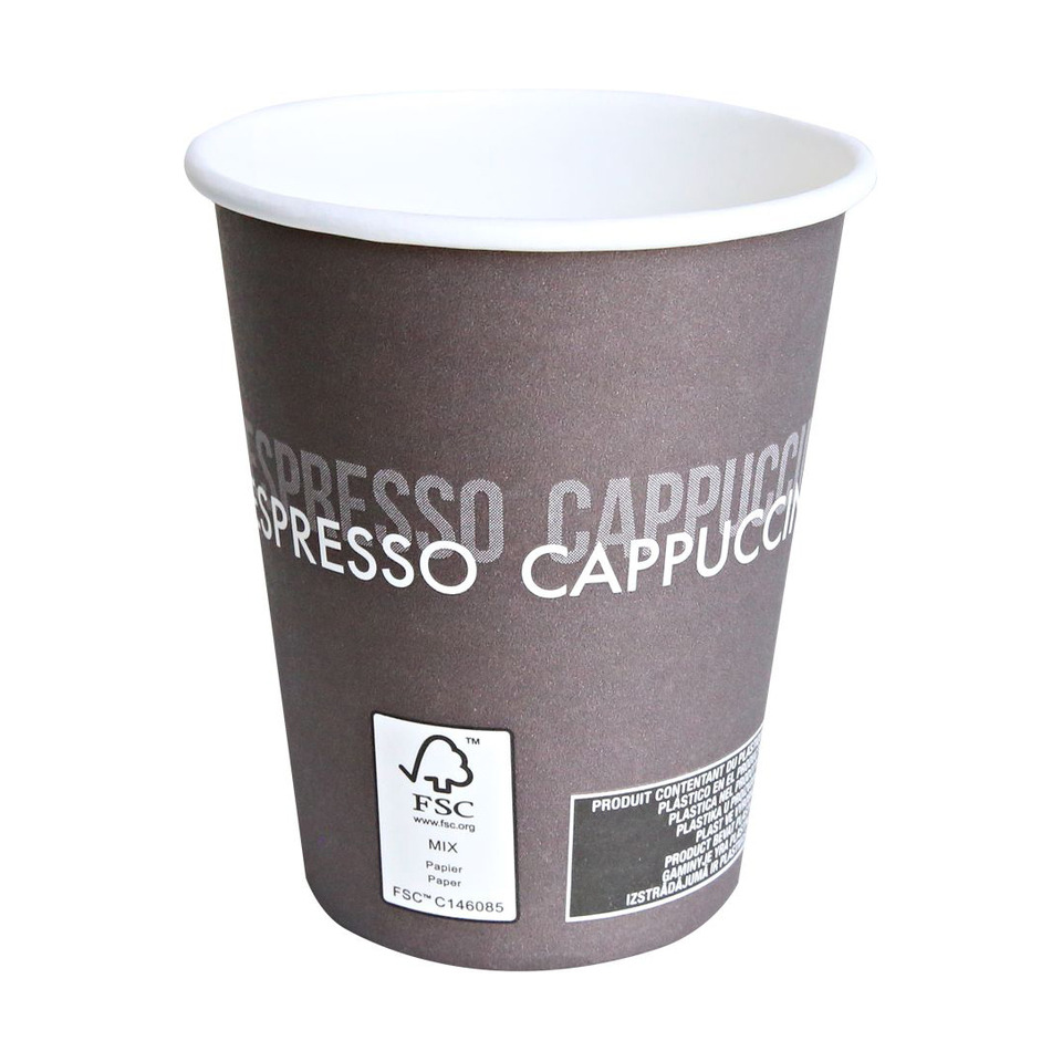Kaffeebecher, Papperbecher, Einwegbecher, Kaffee-Becher, Cappuccino