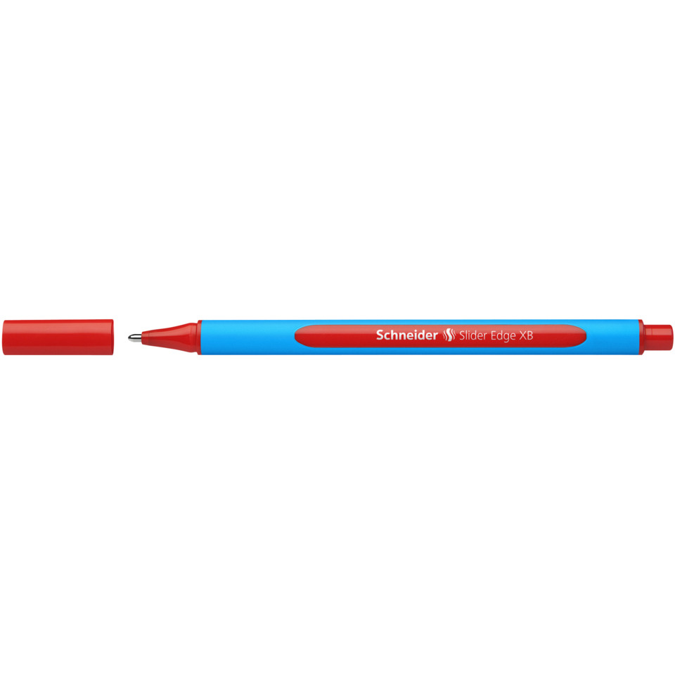 Marker, Filzstift, Kugelschreiber-ähnlich, Rot, Blau
