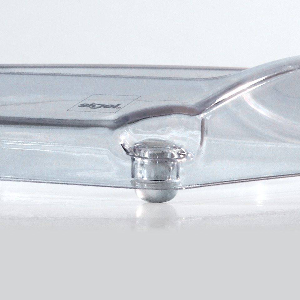 Display-Schale, klarer Kunststoff, Scharnier, Deckel, Schale