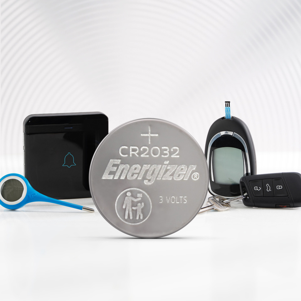 Energizer, CR2032, Knopfzelle, Batterie, Elektronikzubehör