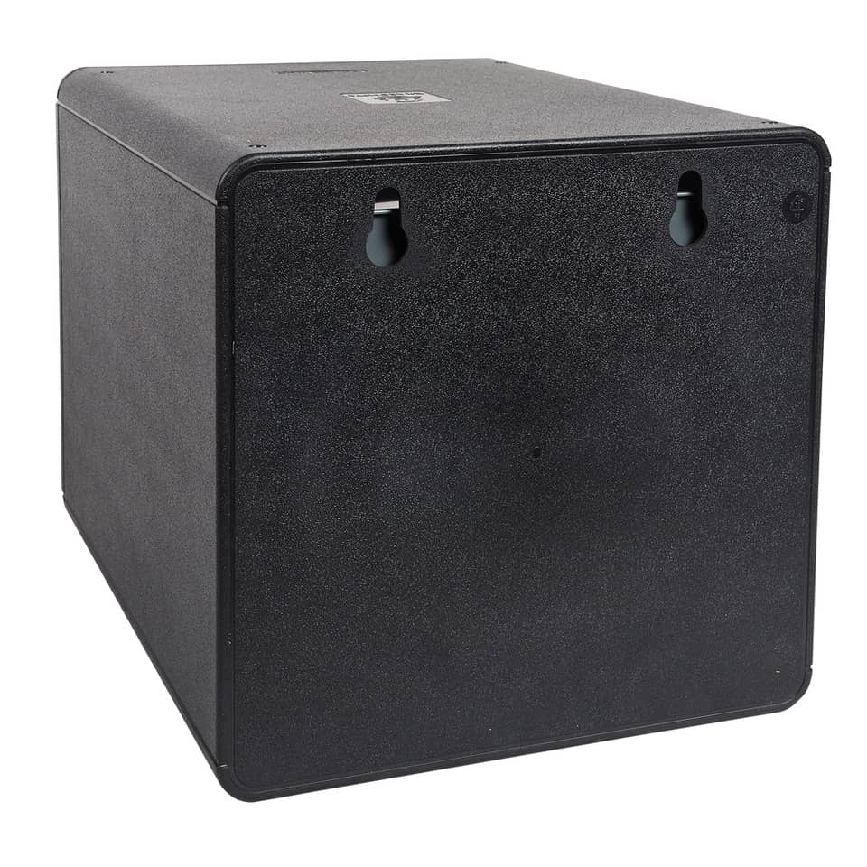 Box, Verstärker, Gehäuse, Schwarz, Zwei-Schlüsselloch