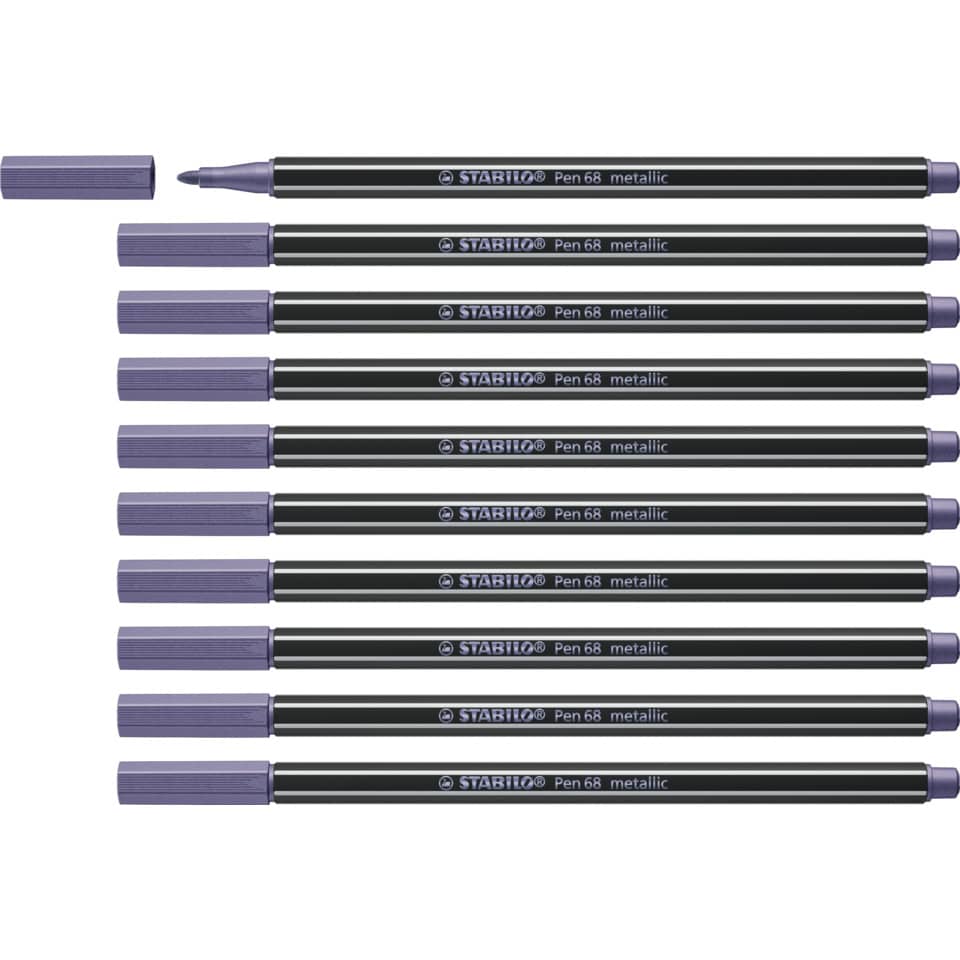 Stabilo Stift, Metallischer Stift, Marker, Lila, Feine Feder