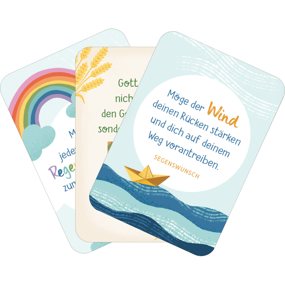 karten, spruchkarten, motivkarten, regenbogen, meer