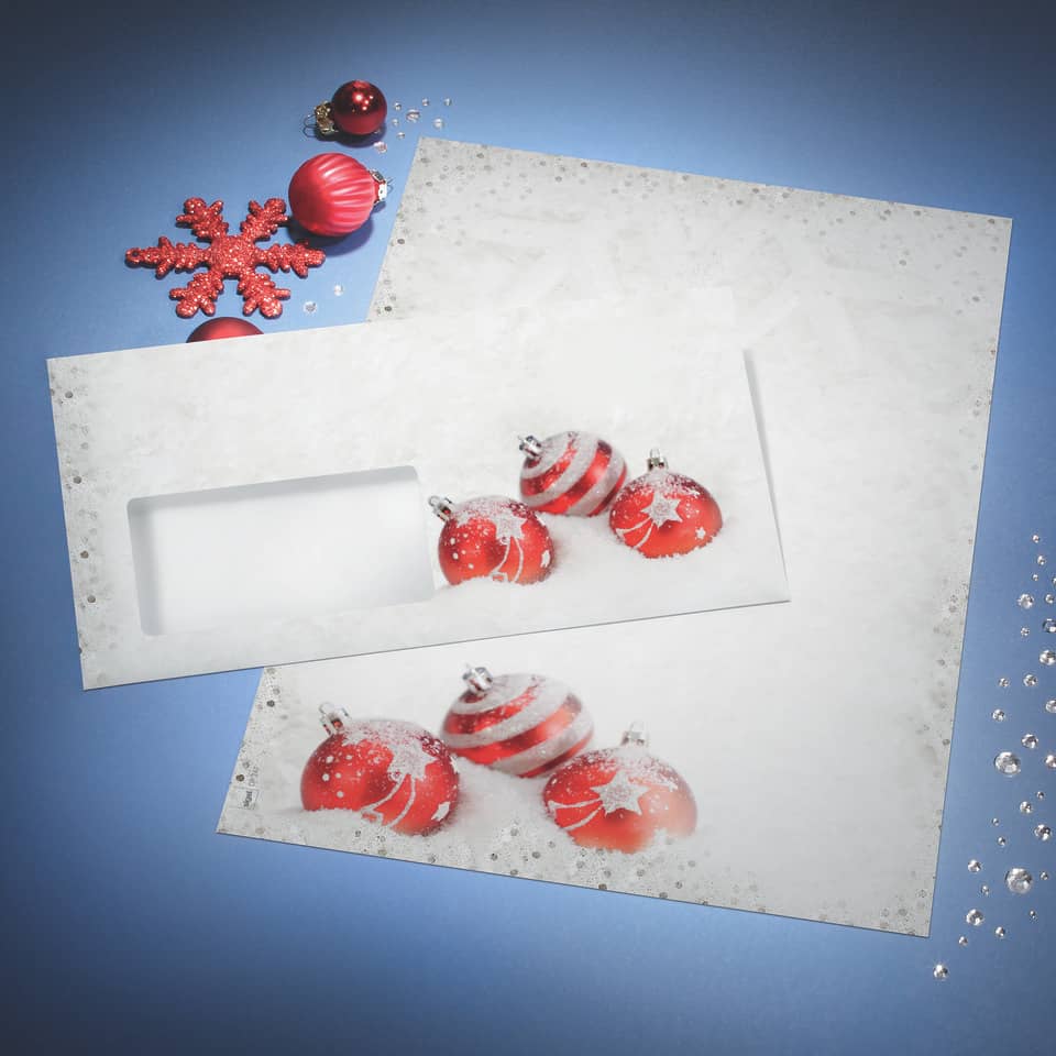 Weihnachtskarten, Karten, Rot, Schneeflocke, Schneesterne