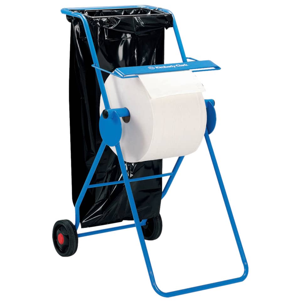 Wagen, Papierrollenhalter, Abfalltrommel, Schultertrommelpapier, Reinigungswagen