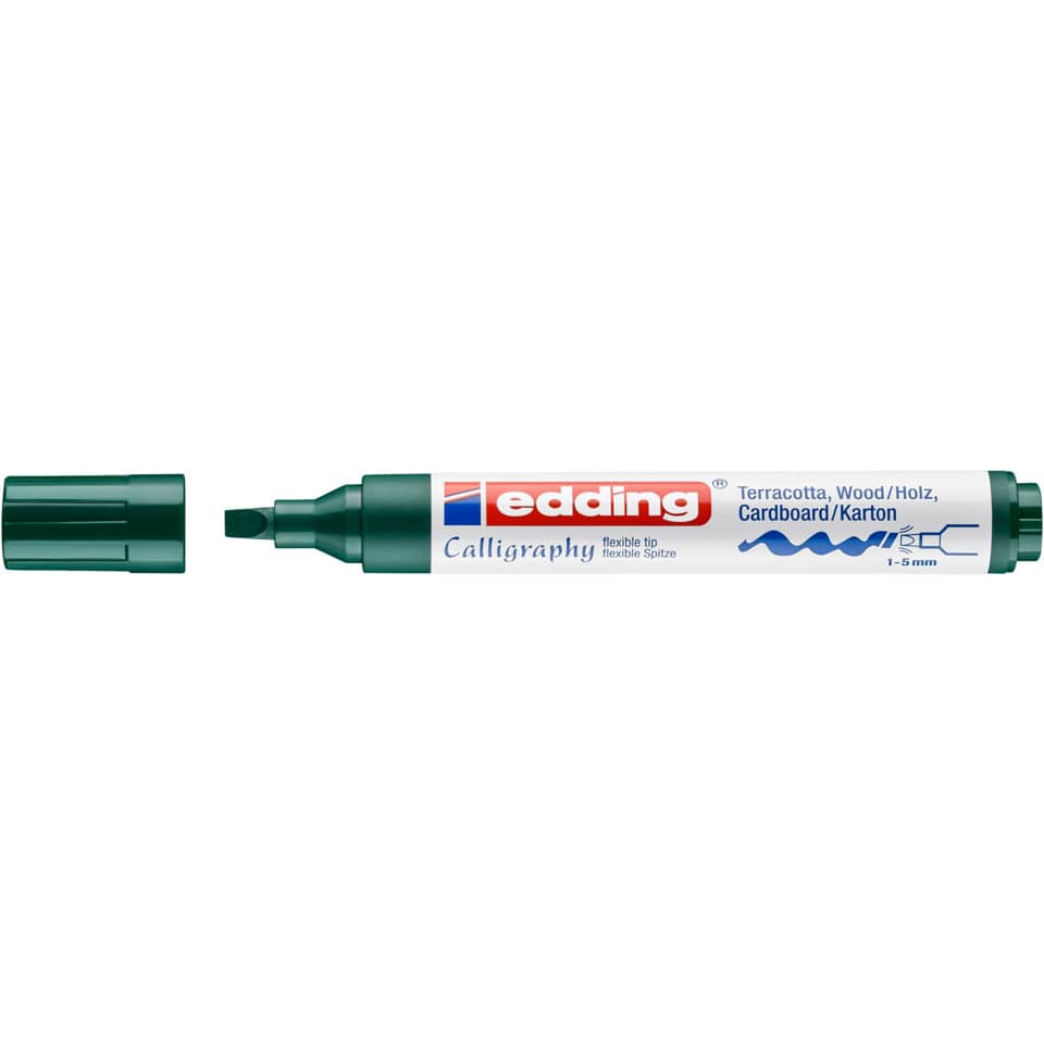 Filzstift, Marker, Kalligrafie, Grün, Holzpapier