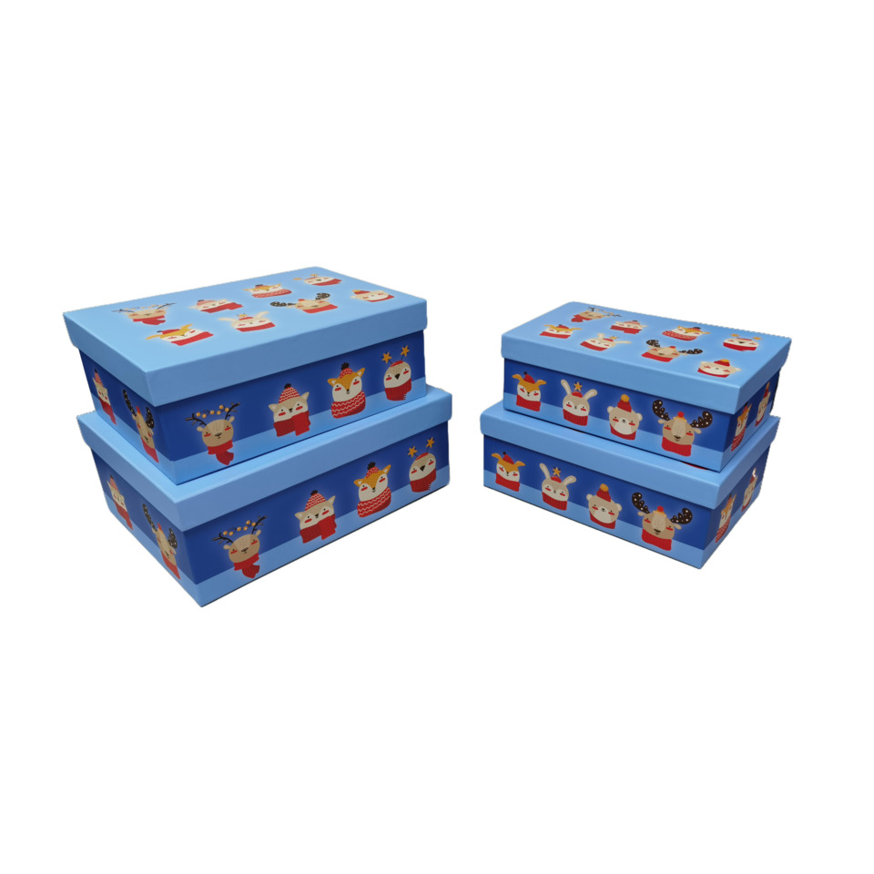 Box, Aufbewahrung, Blau, Dekoration, Tiermuster