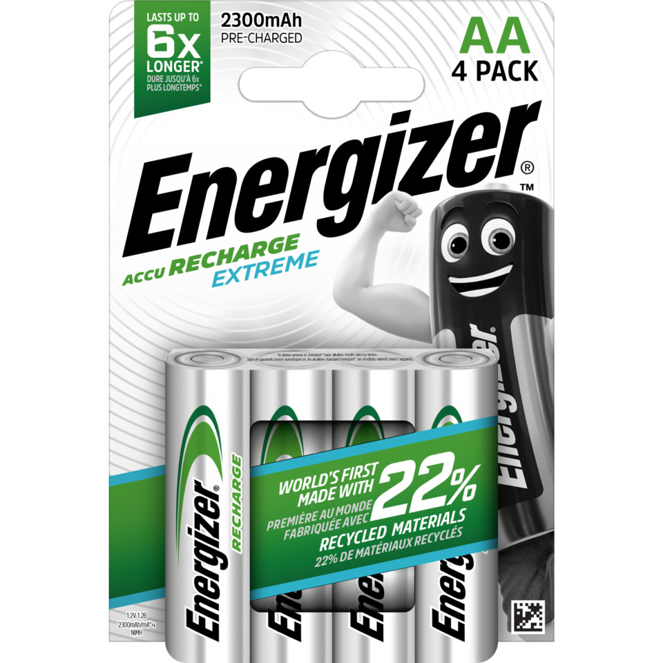AA, 4 Pack, Batterien, Nickel-Made, Rechargeable