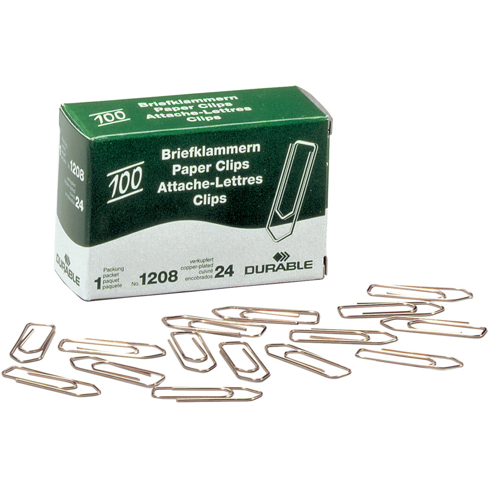 Klammern, Papierclips, Büromaterial, Clipware, Metall-Clips