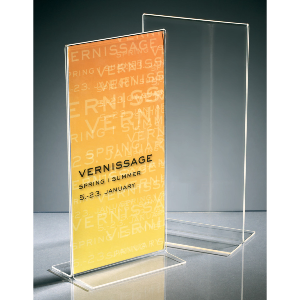 Acrylplatte, Ausstellungsständer, Vernissage, Transparente Platte, Posterhalterung