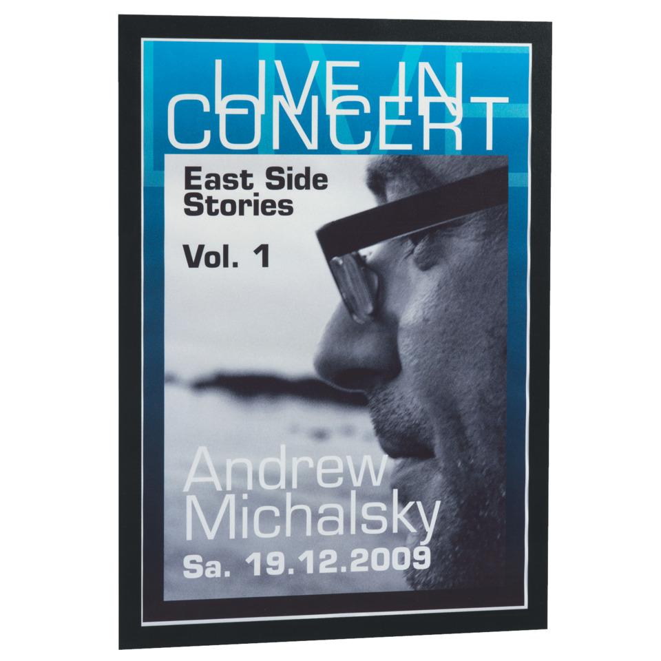 poster, Konzert, blau, Profil, Text