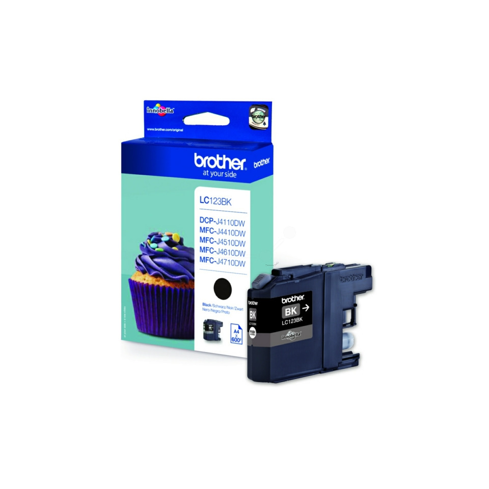 Inkjetpatrone, schwarz BROTHER LC123BK