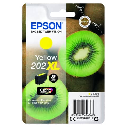 Inkjetpatrone Nr.202XL yellow EPSON C13T02H44010