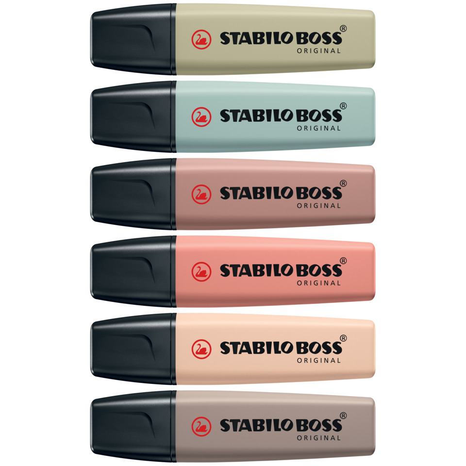 Highlighter, Pastel colors, Chisel tip, Markers set, Stabilo Boss