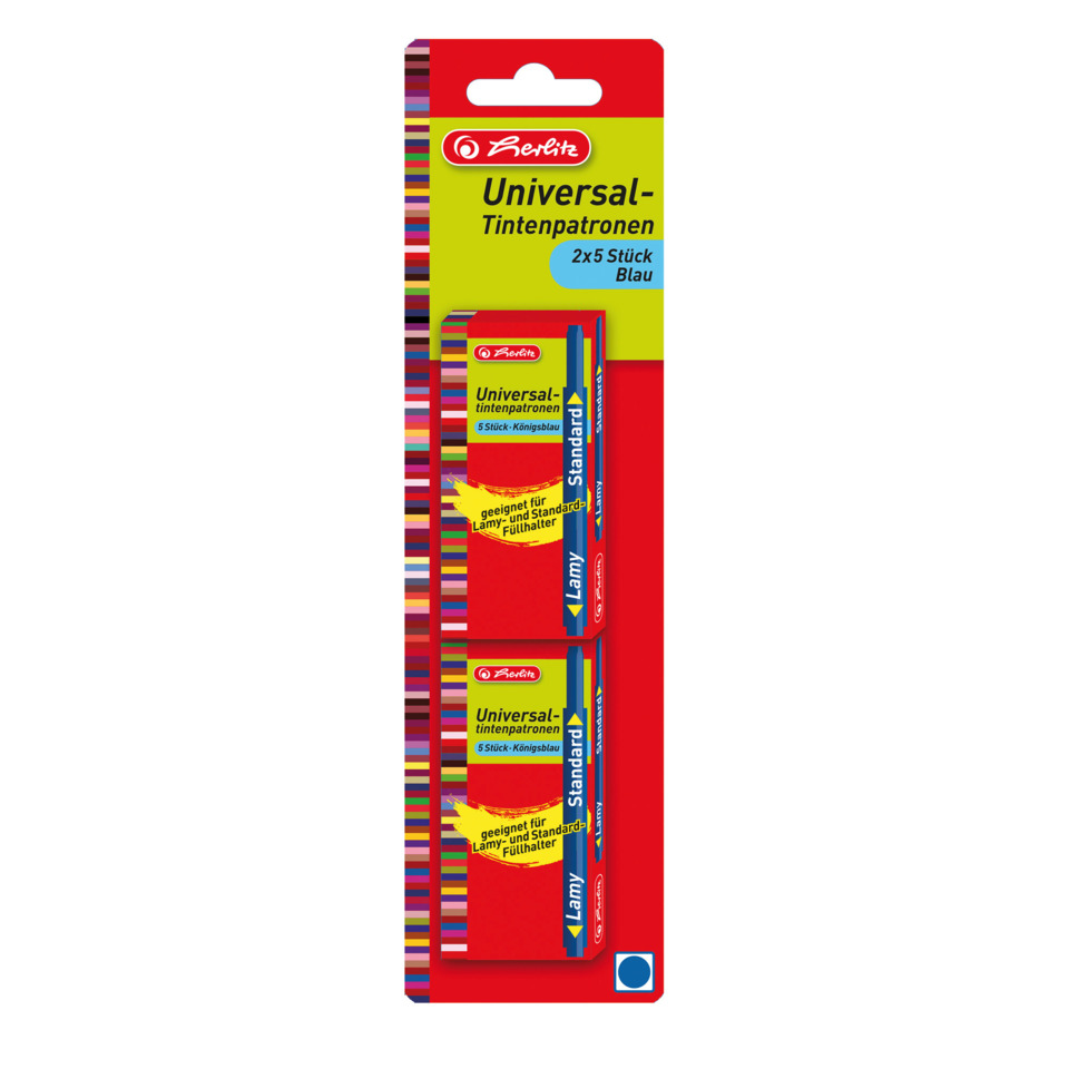 tintenpatronen, universaltintenpatronen, blau, lami, füllhalter-kompatibel
