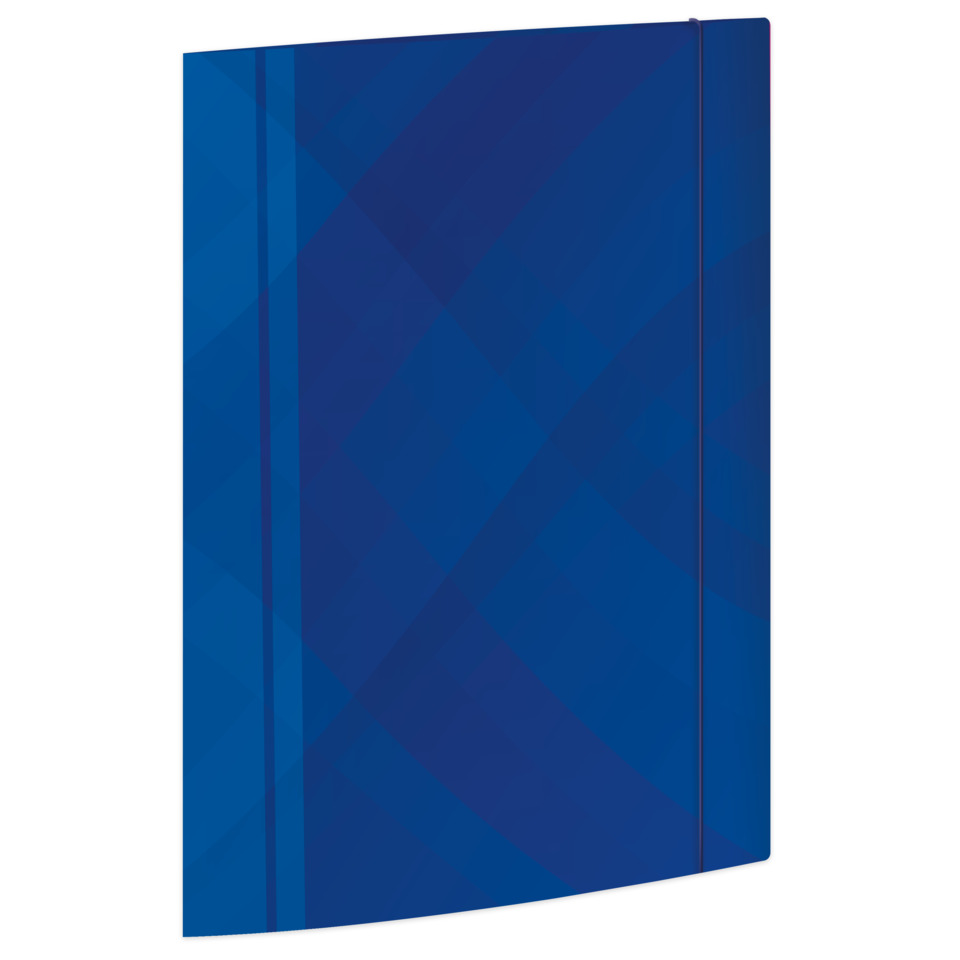 Notizbuch, A4, Kunstleder, Gitternetz, blau