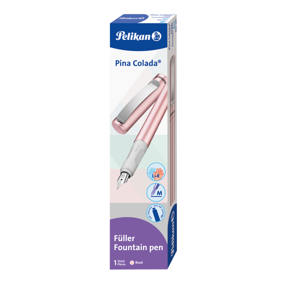 Füllfederhalter, Pena, Pine Colada, Rosa, Metallisch pink