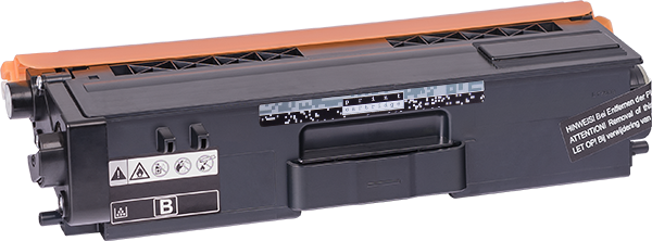 Toner‑Kassette, Tonerpatron, Druckerersatz, Kassette schwarz, Vorderseite geöffnet