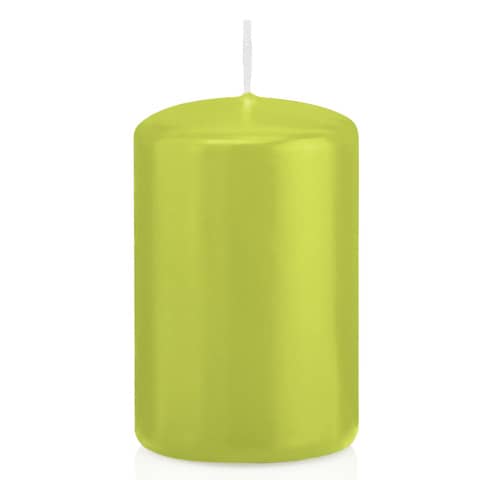 Stumpenkerze, 80x50mm, apfelgrün  618308.041