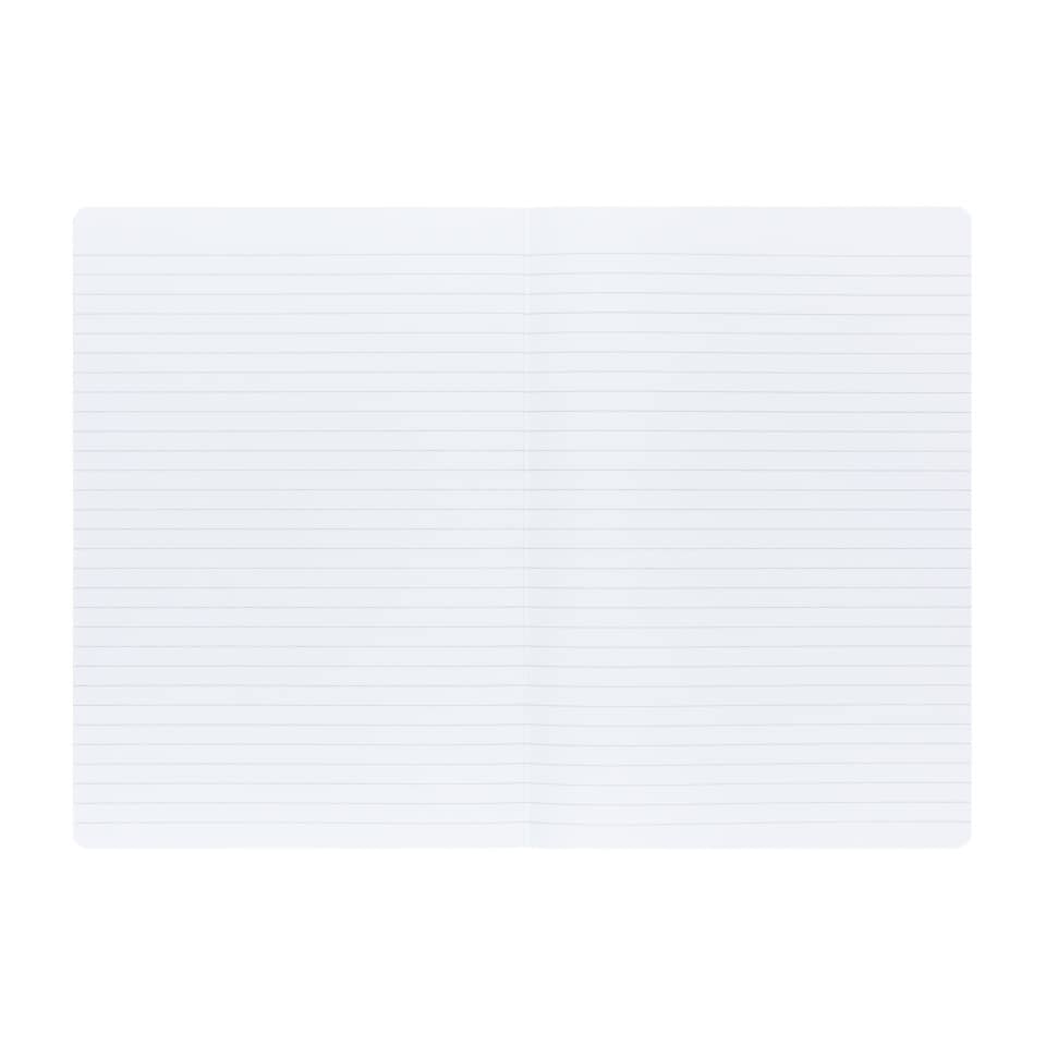 notebook, lined paper, open notebook, ruled pages, stationery