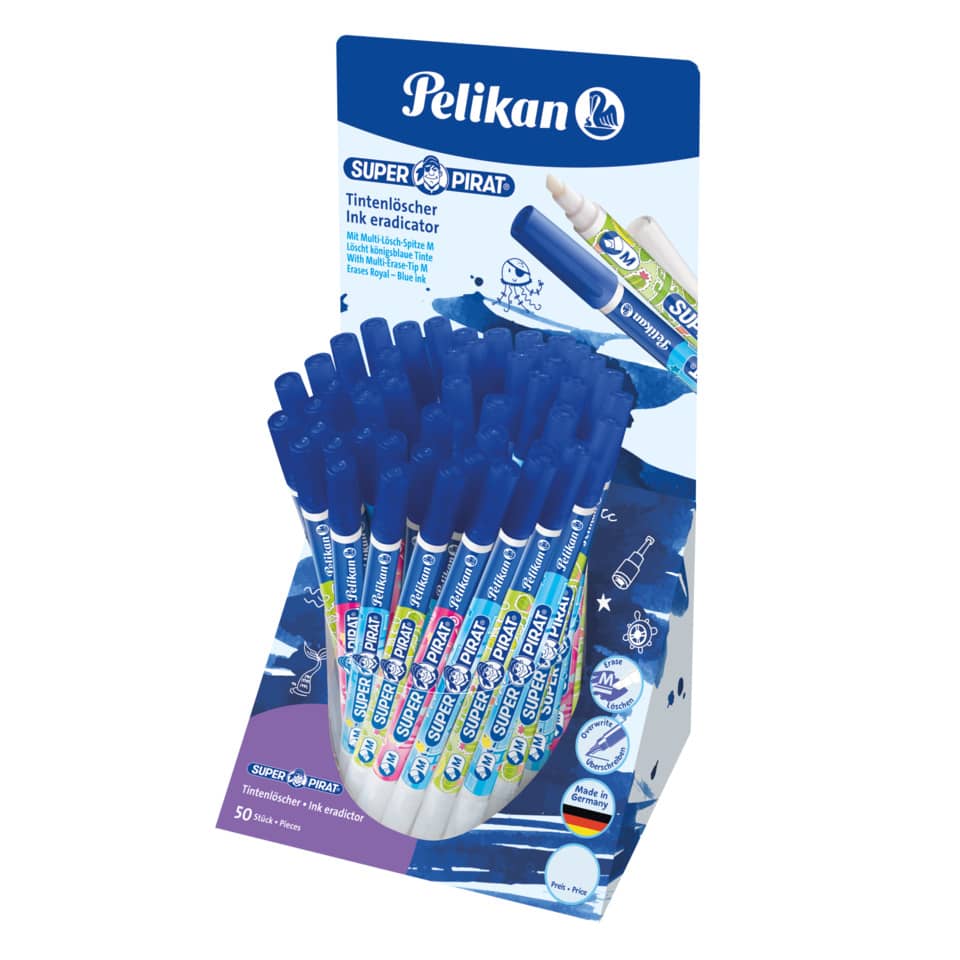 Tintenstift, Tintenmarker, Tintenlöscher, Pirat, Klebstift