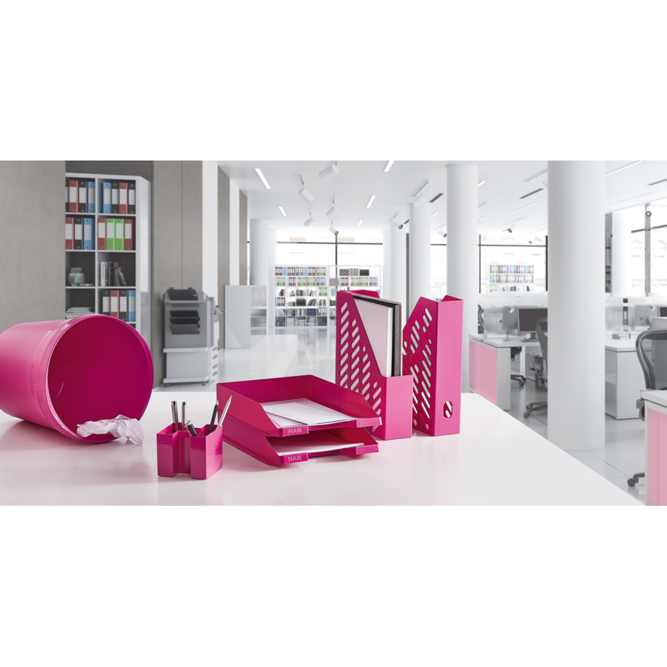 office-zubehör, pink, aktenablage, ablagesystem, schreibtisch-organisation