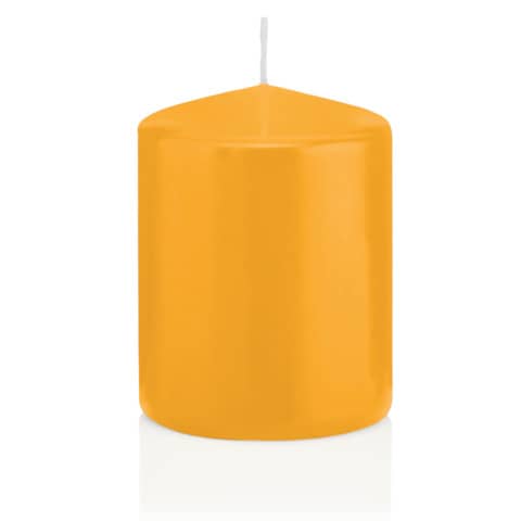 Stumpenkerze, 80x60mm, gelb  218115.015