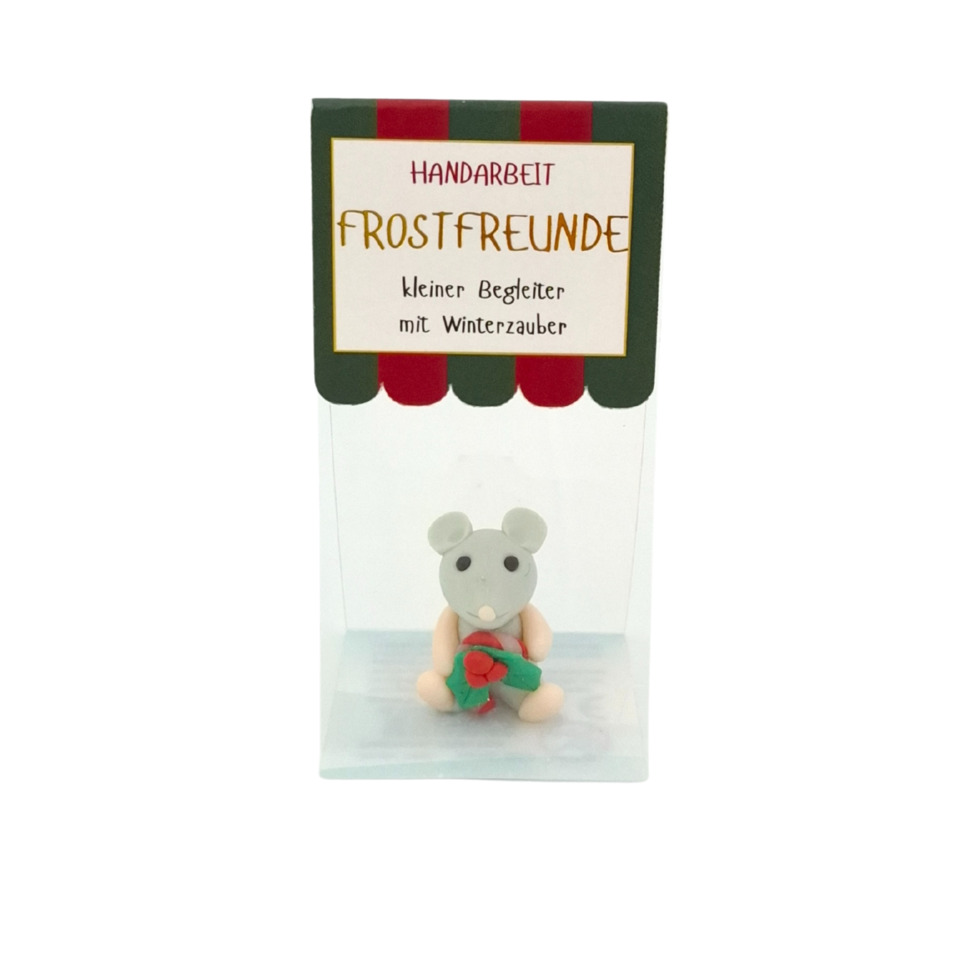 Maus, Figur, Handgemacht, Winterzubehör, kleine Statue