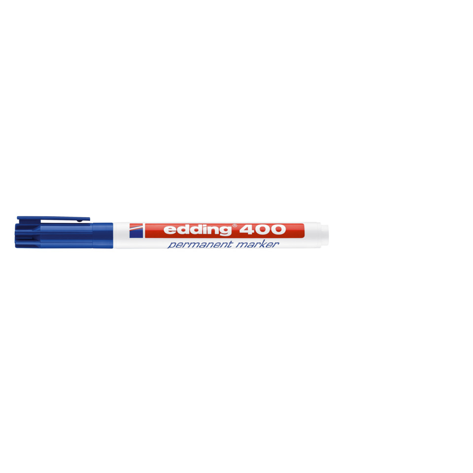  Permanent Marker, Edding 400, Blue Marker, Marker Pen, Chisel Tip