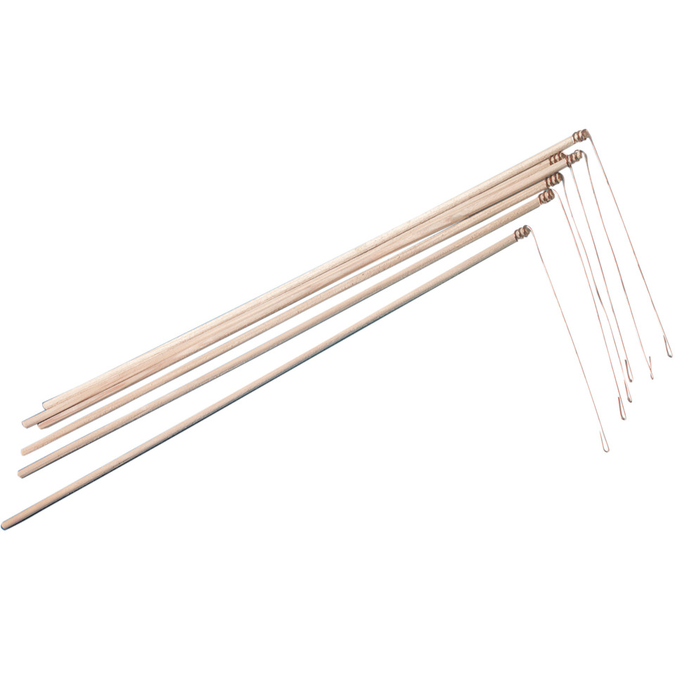 Holzstangen, Bohrerraster?, Drahtschlaufen, braun, beige