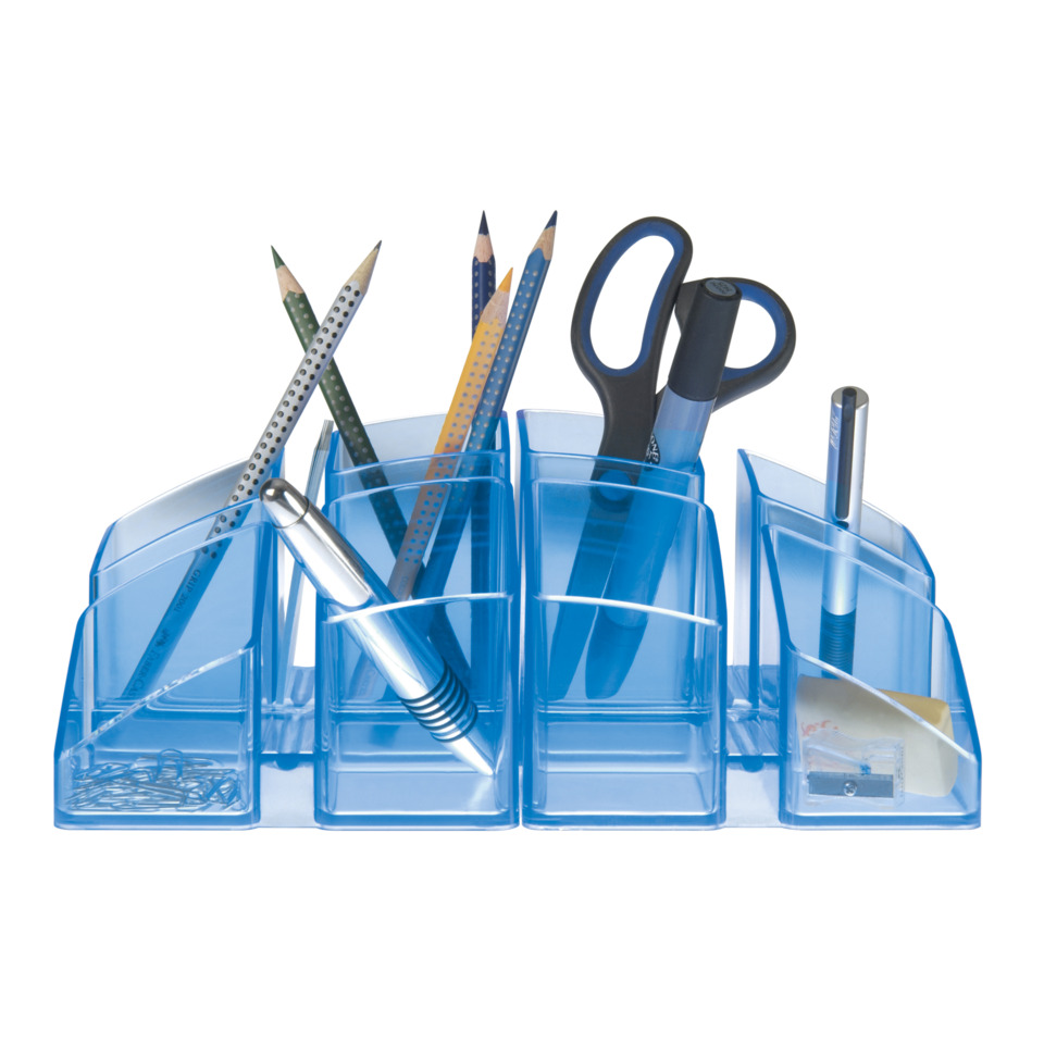 Schreibtisch-Organiser, Büro-Set, Buntstifte, Schere, Klebstoff