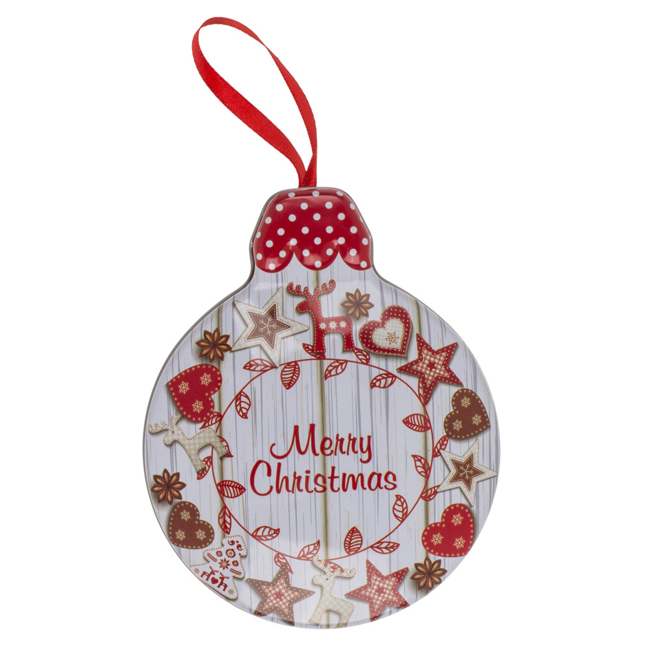 Weihnachtskugel, Hänger, Dekoration, Holzkachel, Merry Christmas